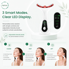 7-in-1 Face & Neck LED Light Sculpting EMS Microcurrent & Thermal Contour Beauty Device