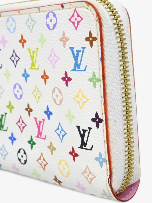 Louis Vuitton Vintage - Monogram Multicolore Zippy Wallet - White - Monogram Canvas Wallet - Luxury High Quality