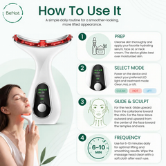 7-in-1 Face & Neck LED Light Sculpting EMS Microcurrent & Thermal Contour Beauty Device