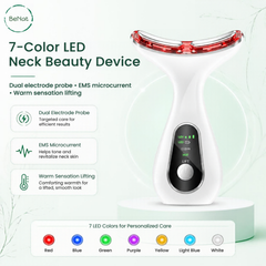 7-in-1 Face & Neck LED Light Sculpting EMS Microcurrent & Thermal Contour Beauty Device